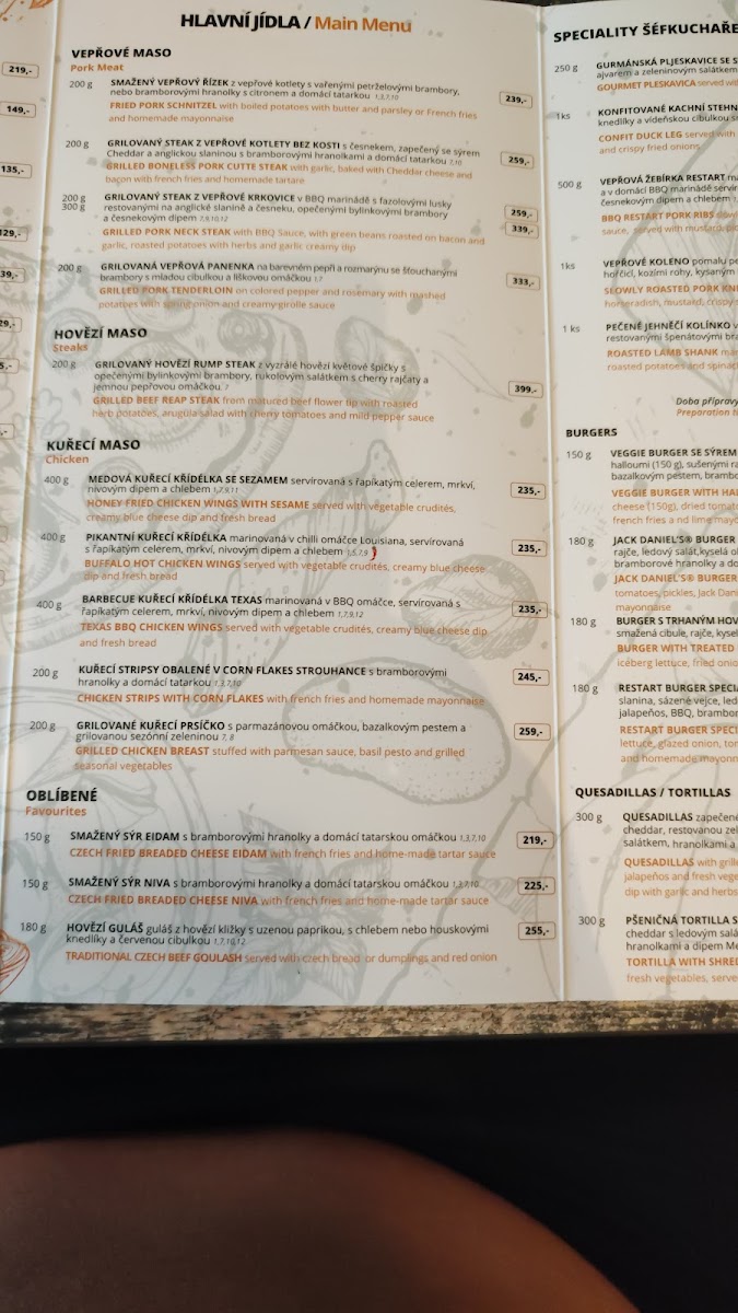 Menu - Restart Pub photo 5